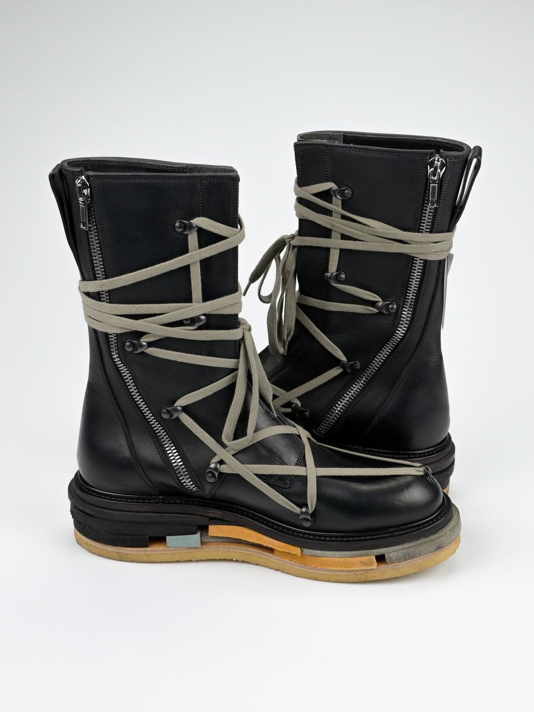 F/W 2017 'Glitter' Hexagram Creeper Boots Lego Sole