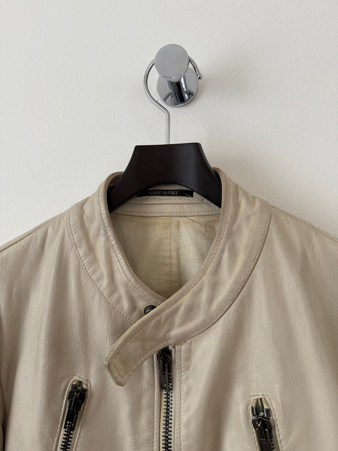 2013 5 Zip Leather Moto Jacket