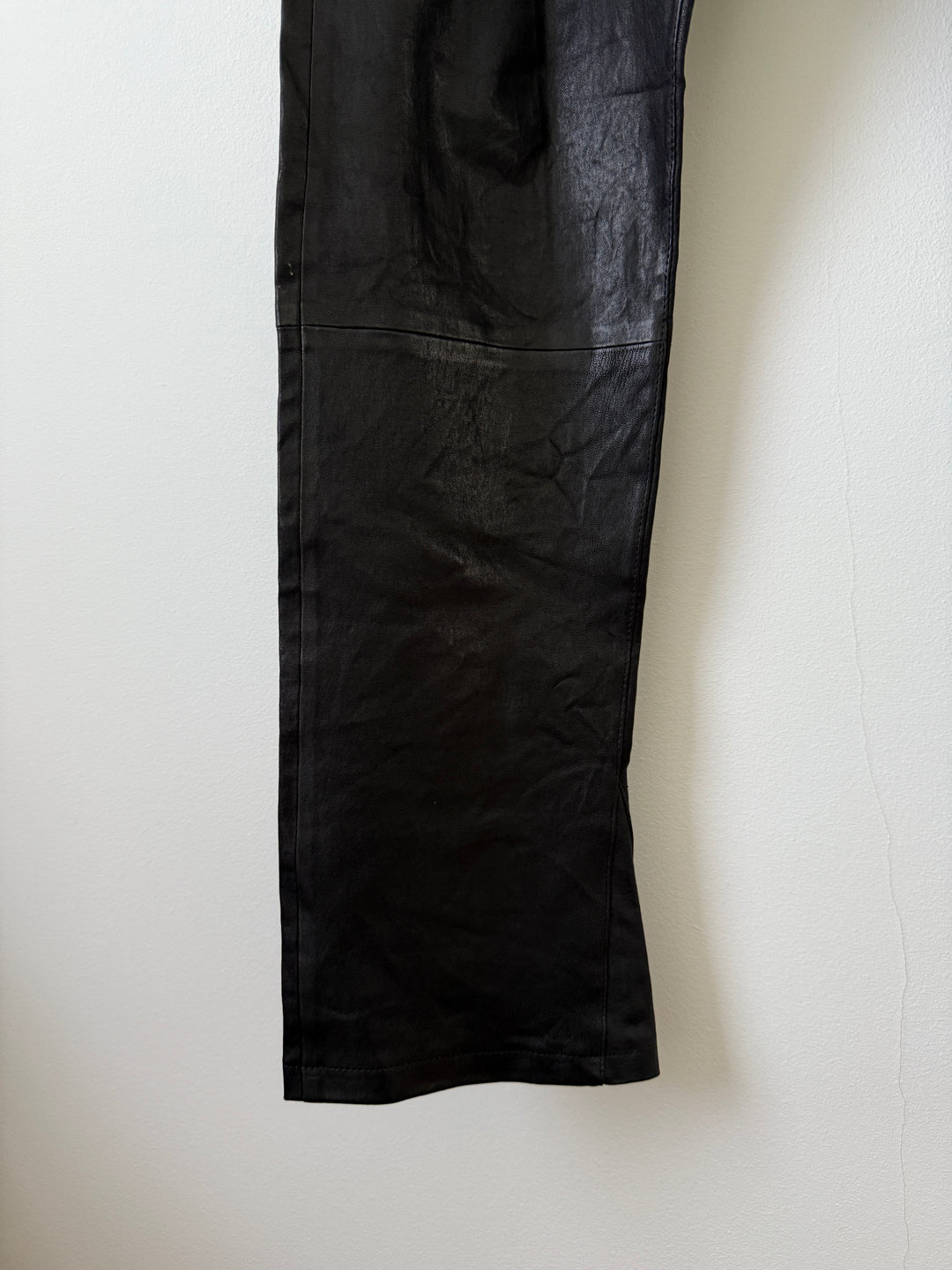 Leather Caribou Bootcut Pants