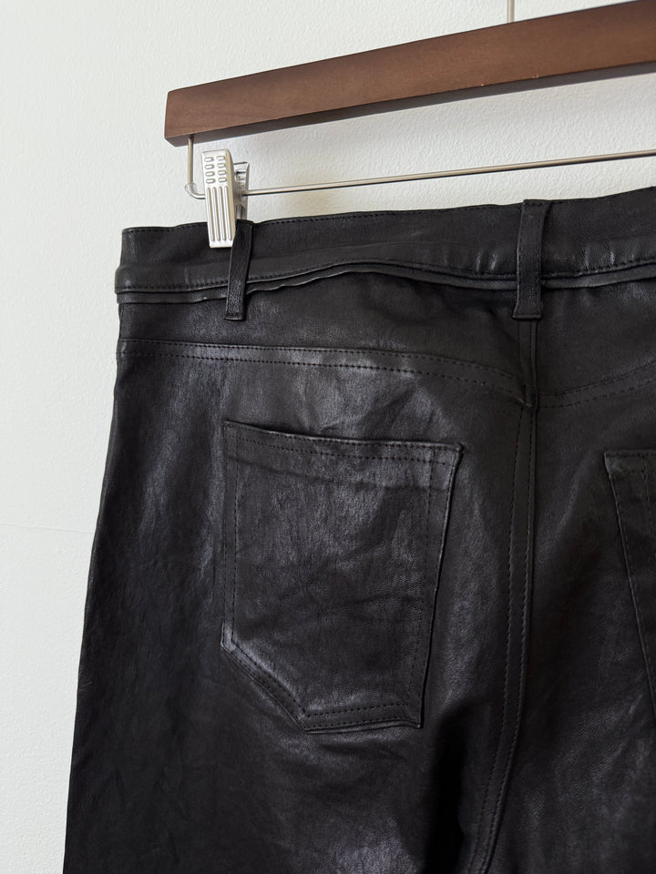 Leather Caribou Bootcut Pants