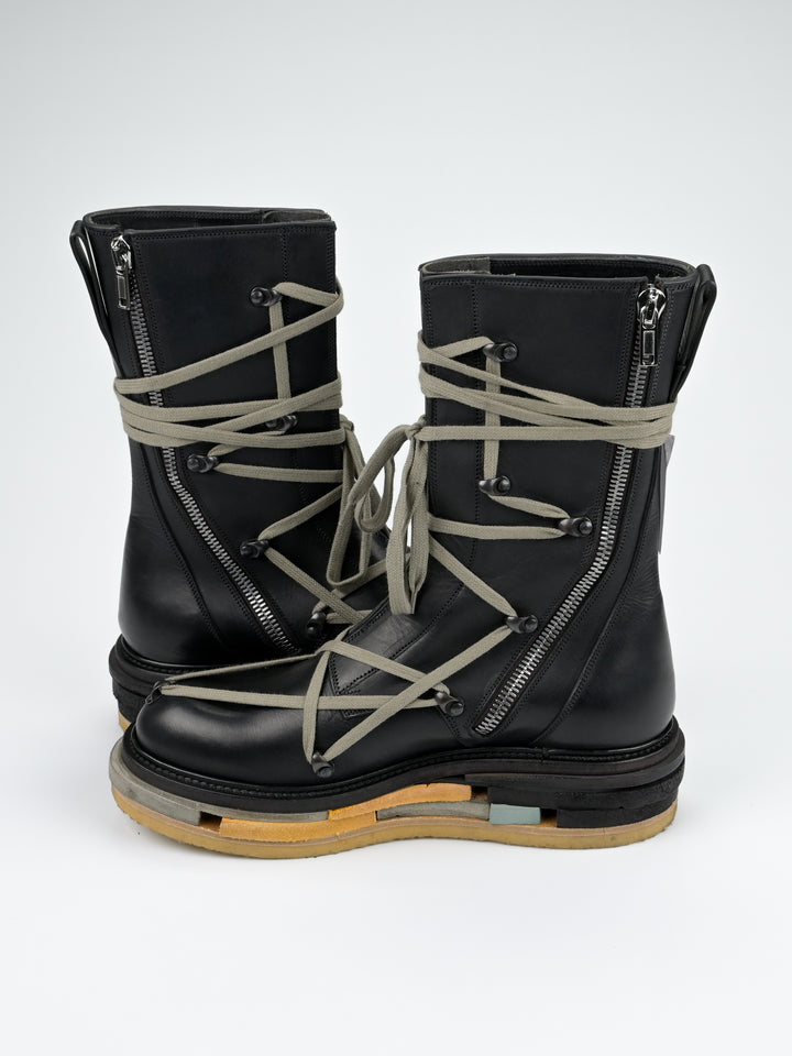 F/W 2017 'Glitter' Hexagram Creeper Boots Lego Sole