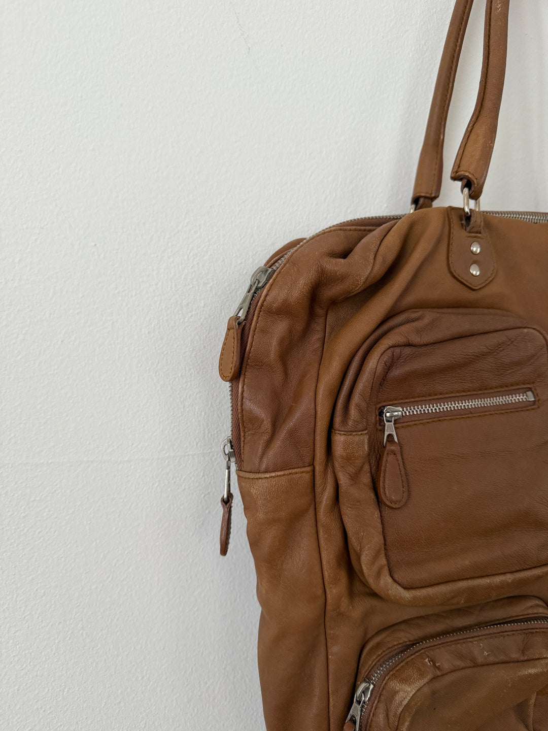 Vintage Multi-Pocket Tote