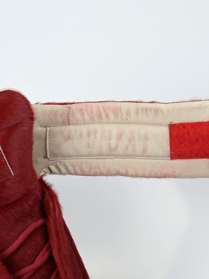 Yeezus Red Calf Hair Future Sneakers