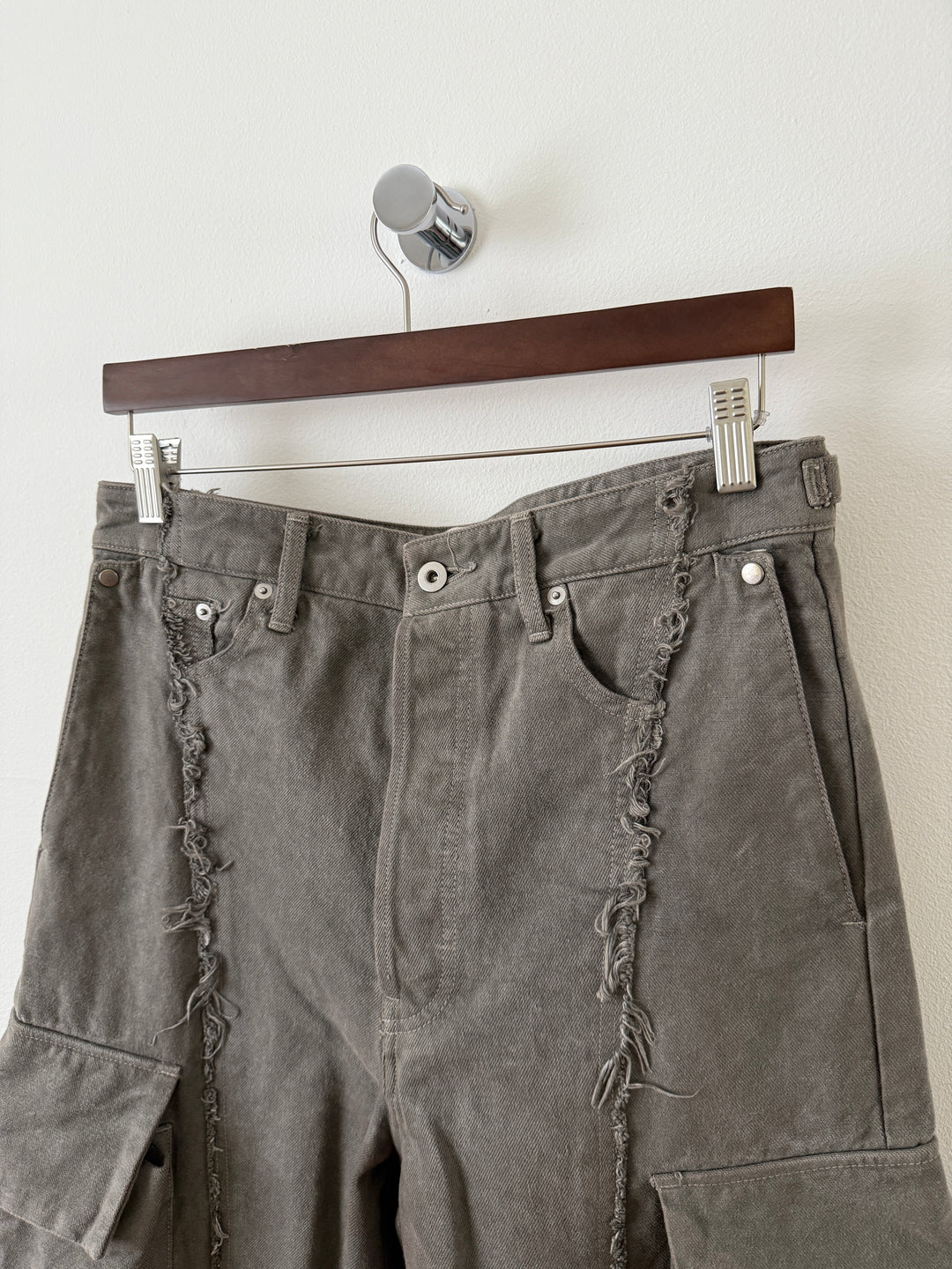 The "Diviser" Inside-Out Denim Cargo Pants