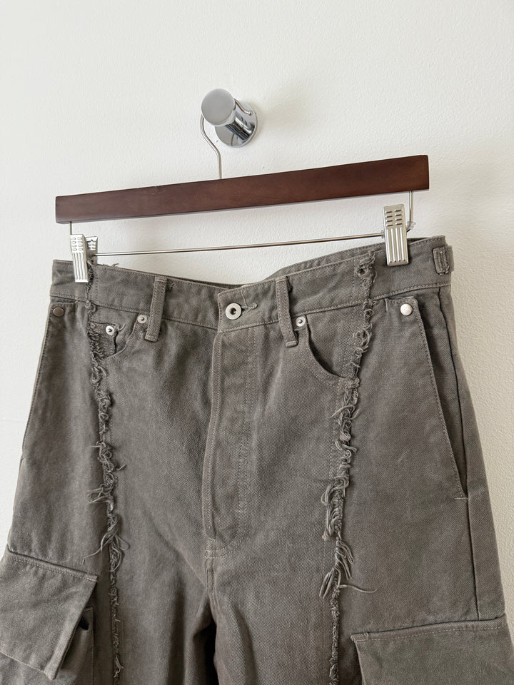 The "Diviser" Inside-Out Denim Cargo Pants