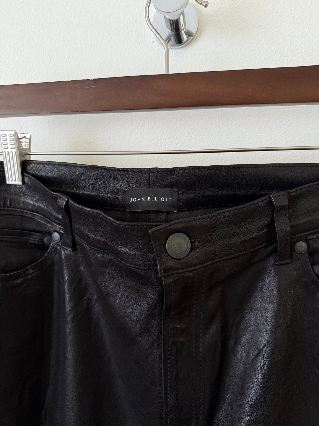 Leather Caribou Bootcut Pants