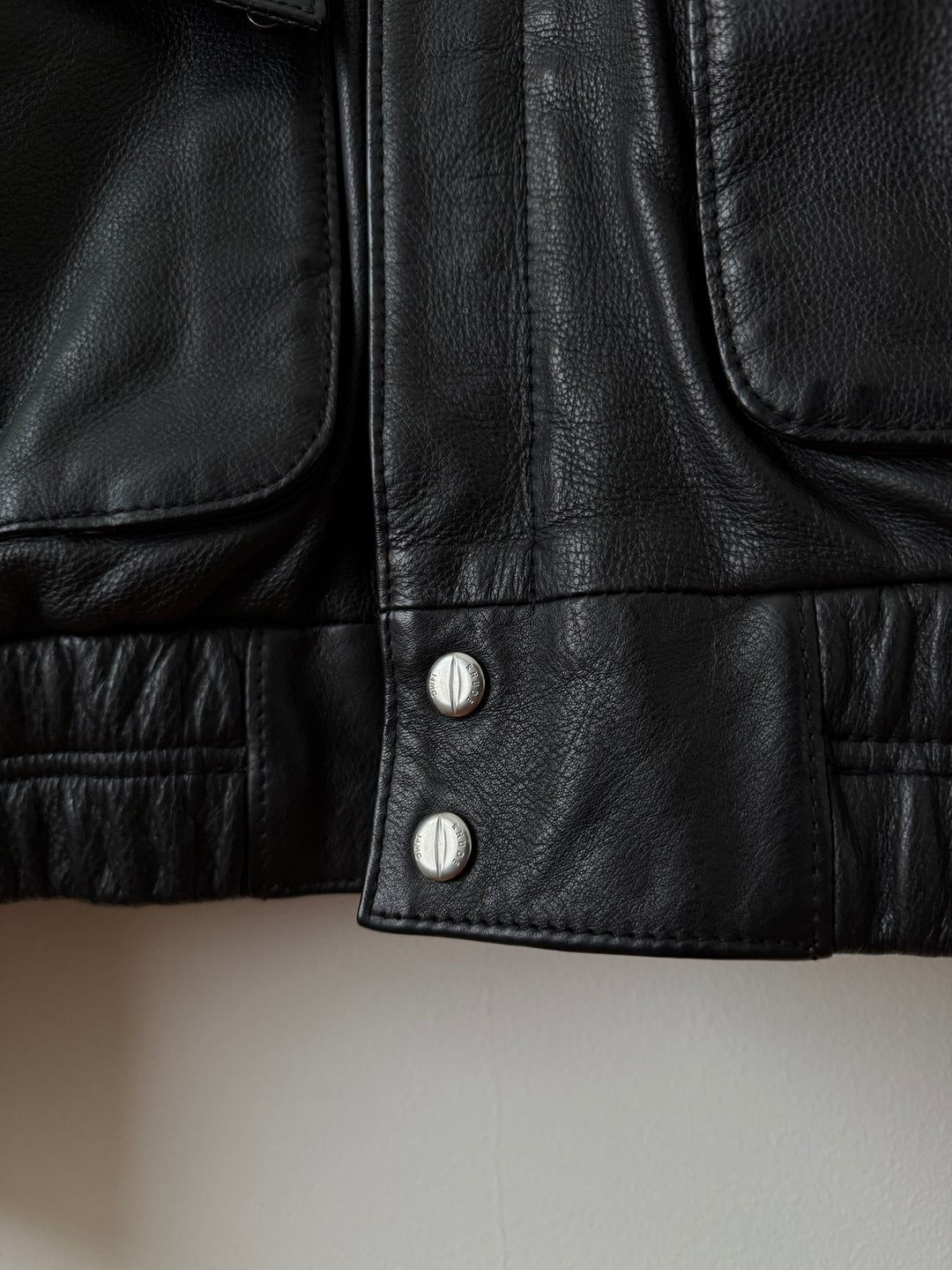 Leather Pilot Bomber Jacket