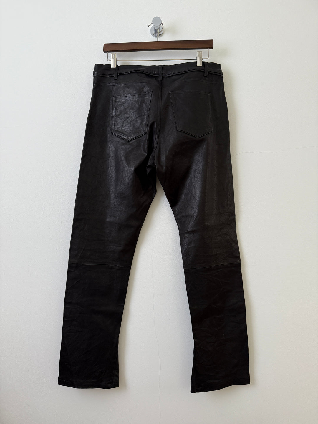 Leather Caribou Bootcut Pants