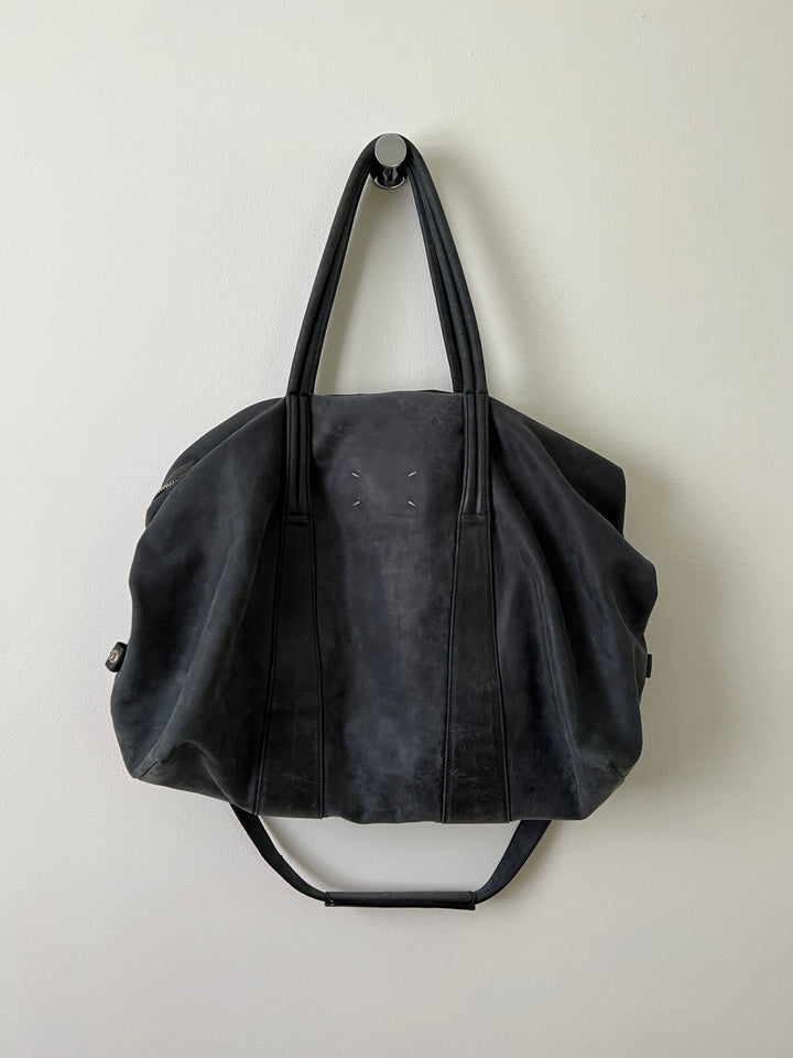 Leather Weekender Duffle Bag