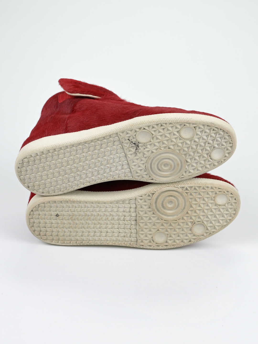 Yeezus Red Calf Hair Future Sneakers