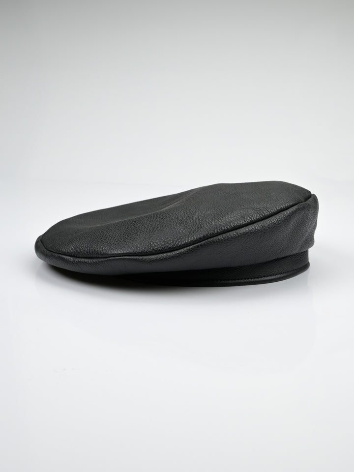 Black Leather Beret