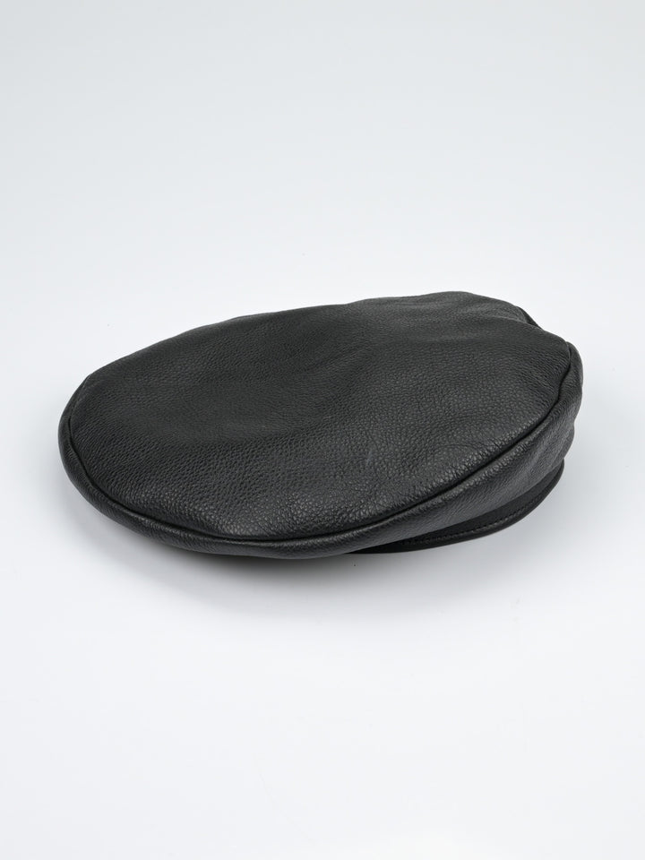 Black Leather Beret