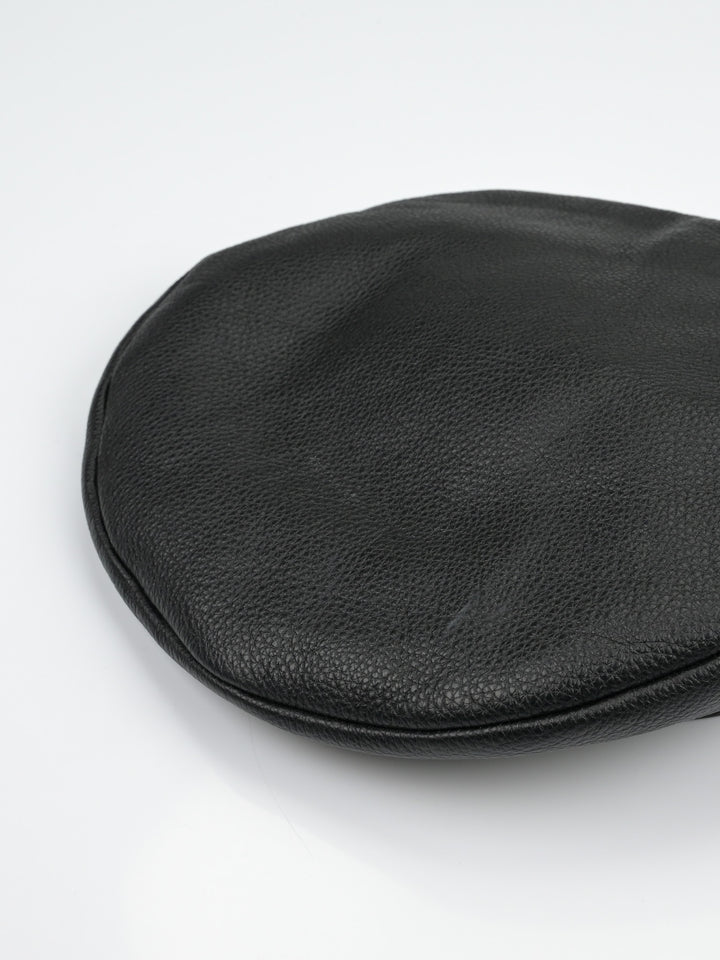 Black Leather Beret