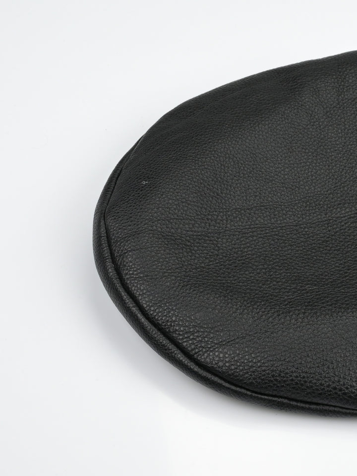 Black Leather Beret