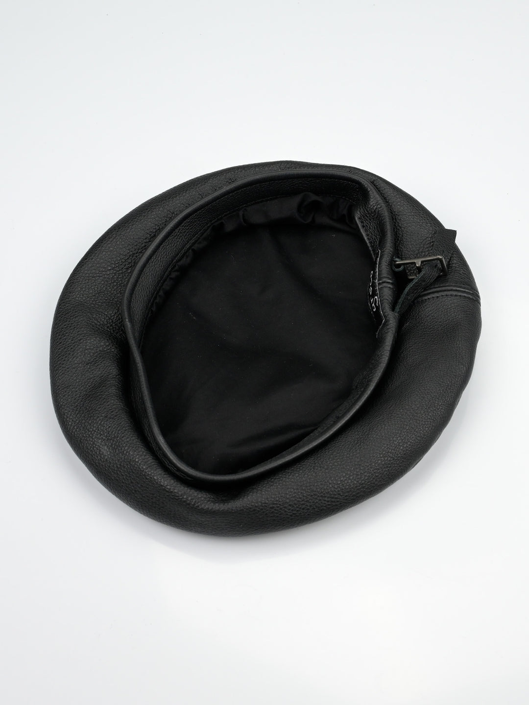 Black Leather Beret