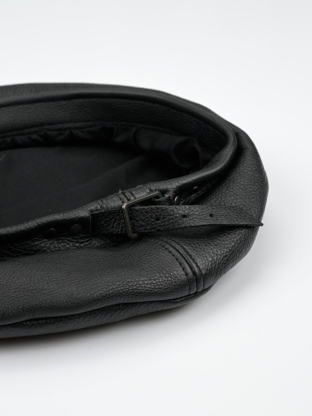 Black Leather Beret