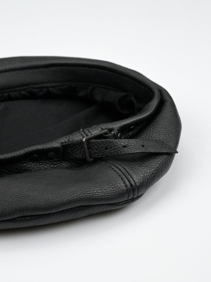 Black Leather Beret