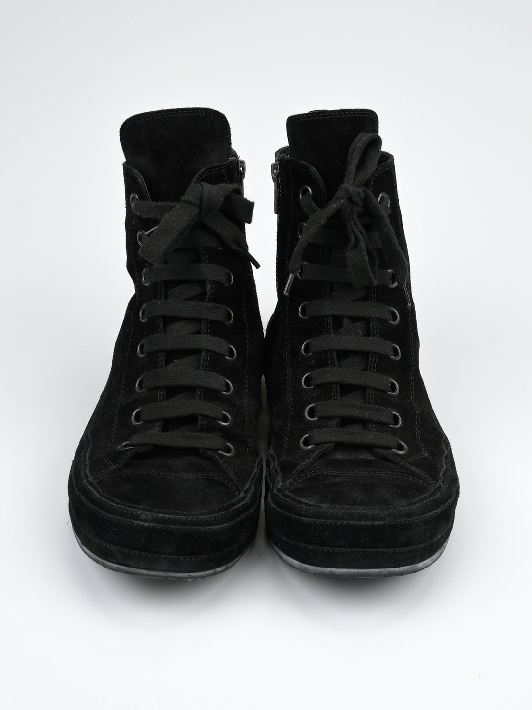 Orvo High-Top Suede Leather Sneakers