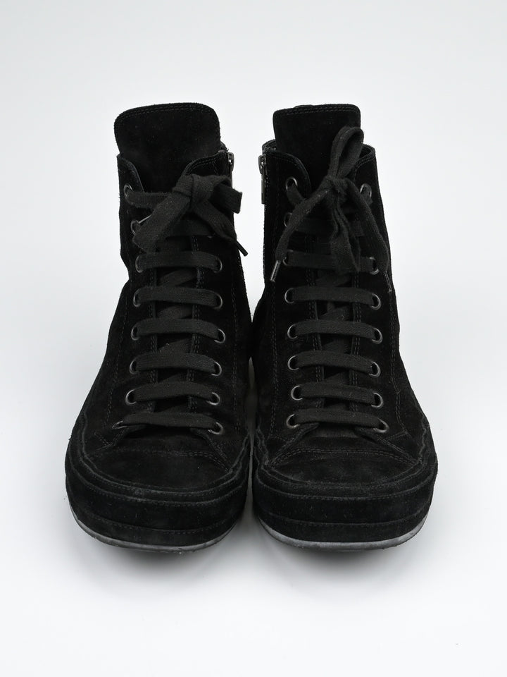 Orvo High-Top Suede Leather Sneakers