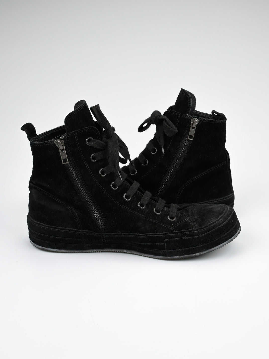 Orvo High-Top Suede Leather Sneakers