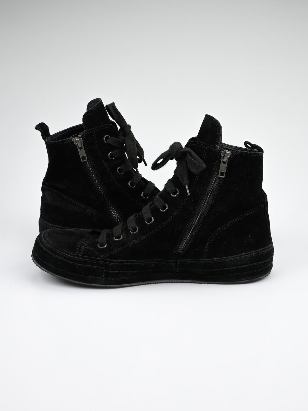 Orvo High-Top Suede Leather Sneakers