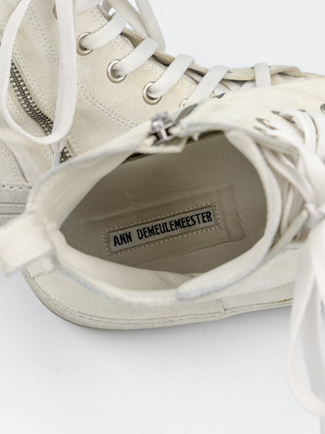 Orvo High Top Suede Leather Sneakers