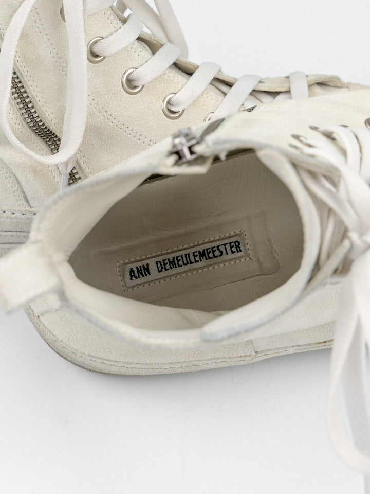 Orvo High Top Suede Leather Sneakers