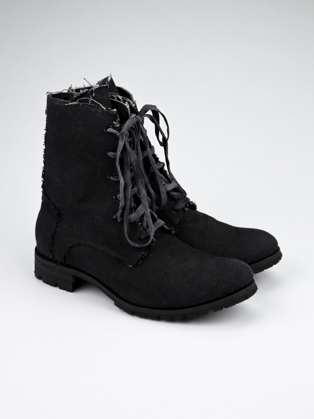 Raw Edge Canvas Boot
