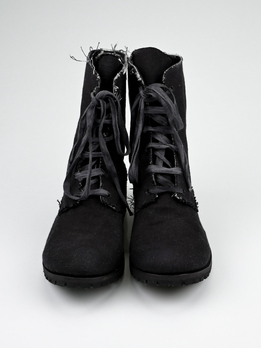 Raw Edge Canvas Boot