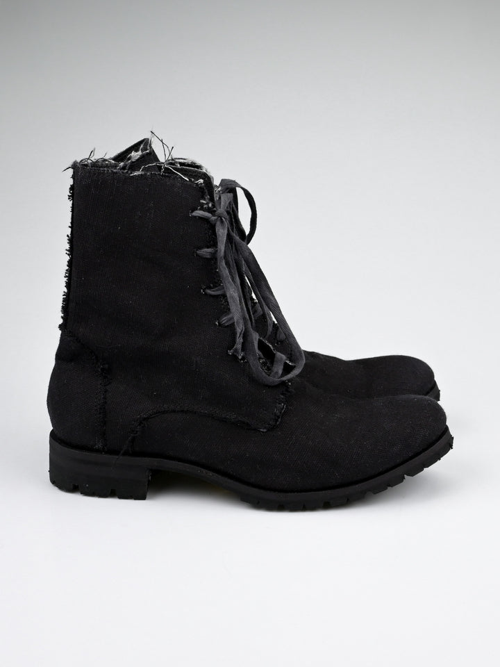 Raw Edge Canvas Boot