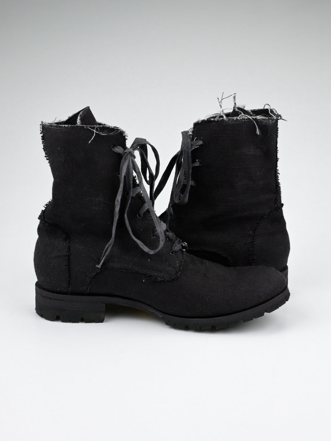 Raw Edge Canvas Boot