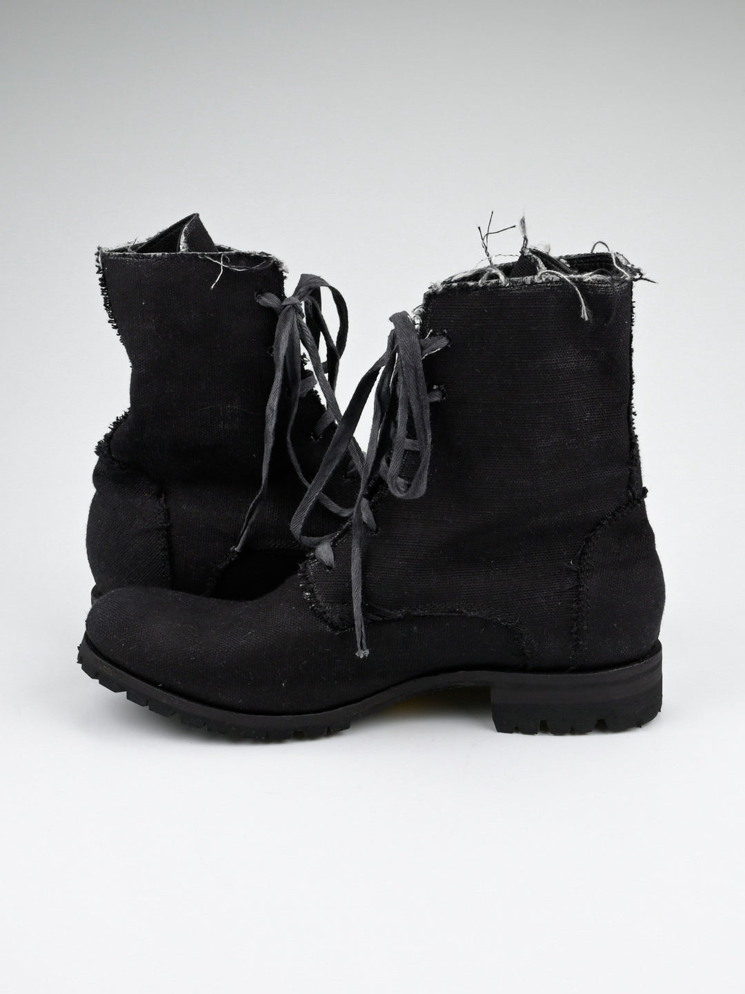 Raw Edge Canvas Boot