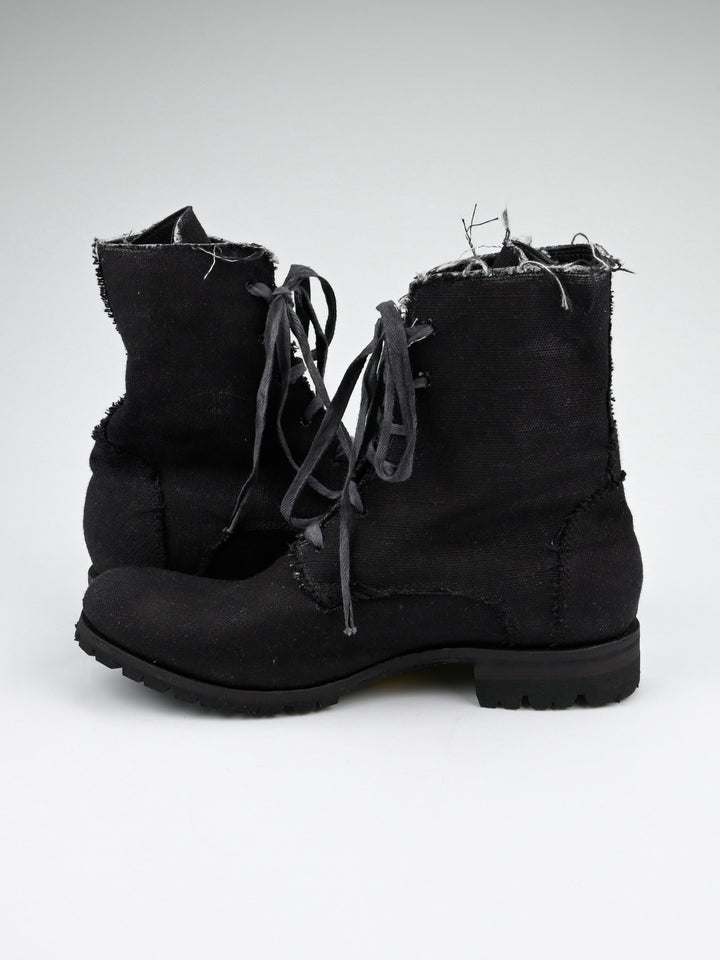 Raw Edge Canvas Boot