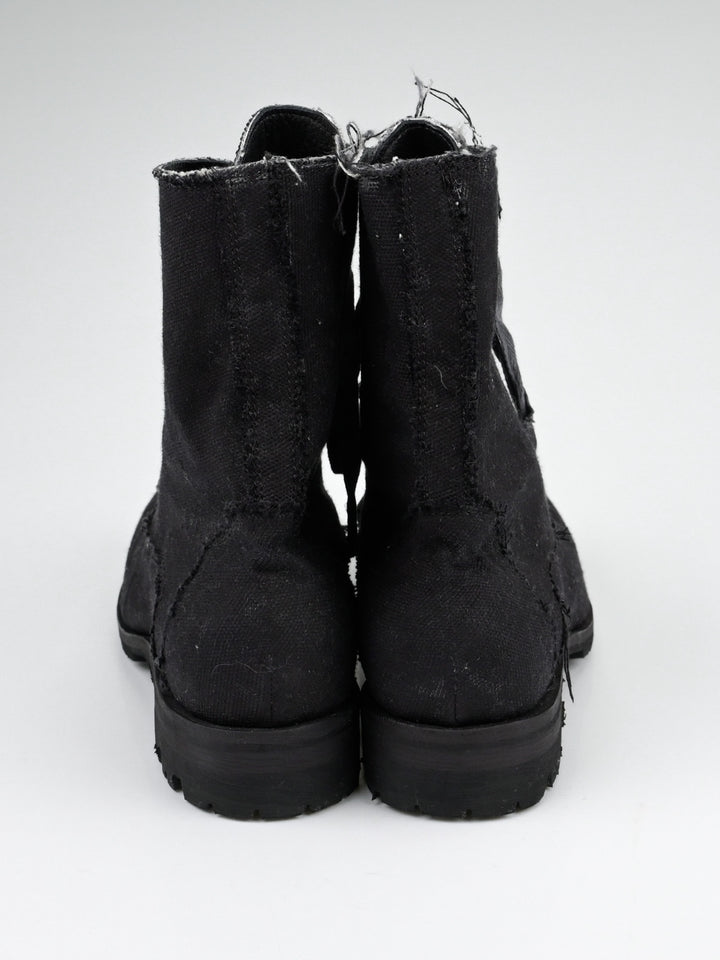 Raw Edge Canvas Boot