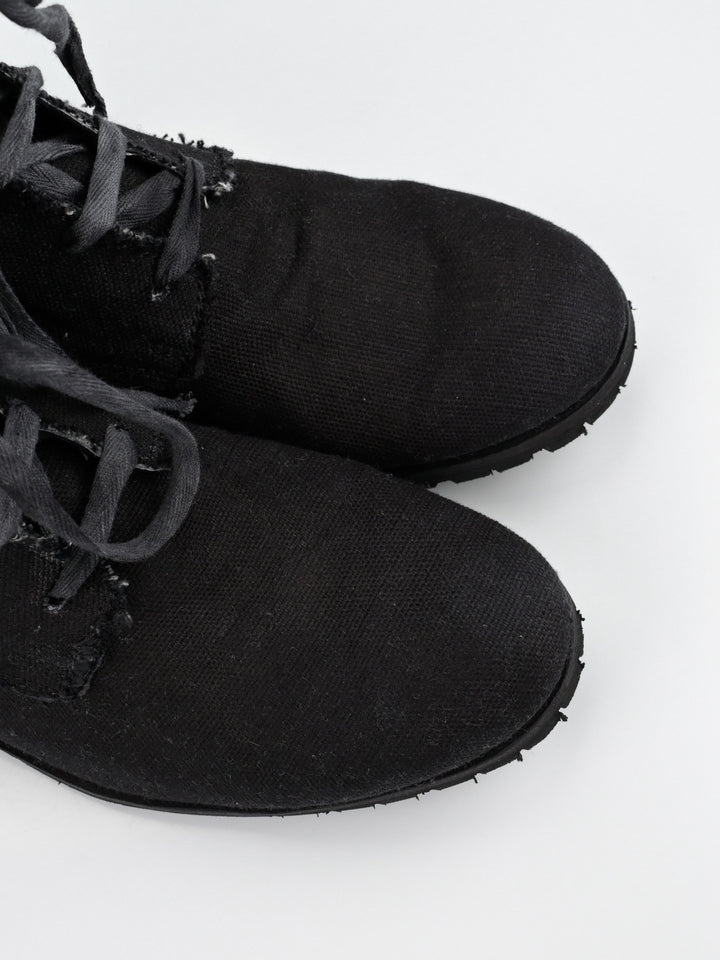Raw Edge Canvas Boot