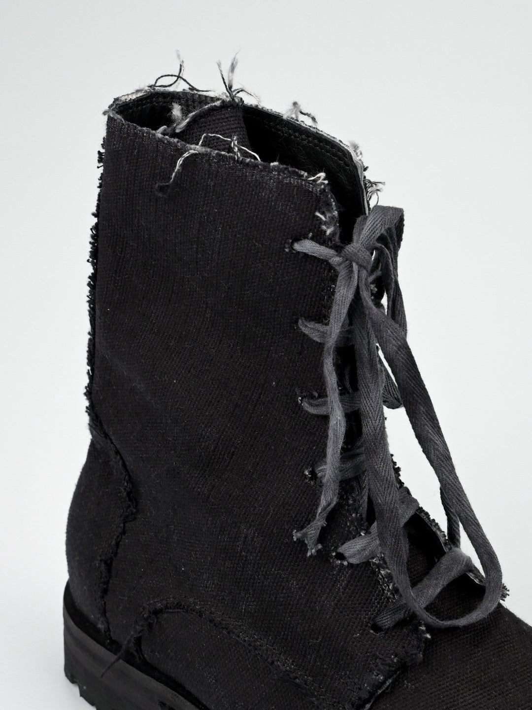 Raw Edge Canvas Boot