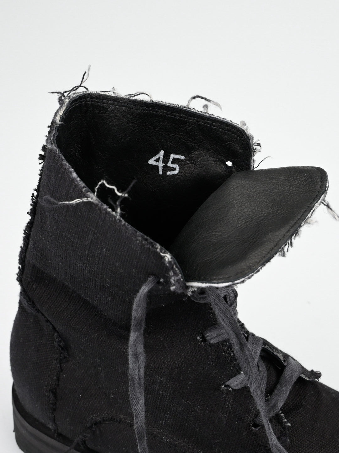 Raw Edge Canvas Boot