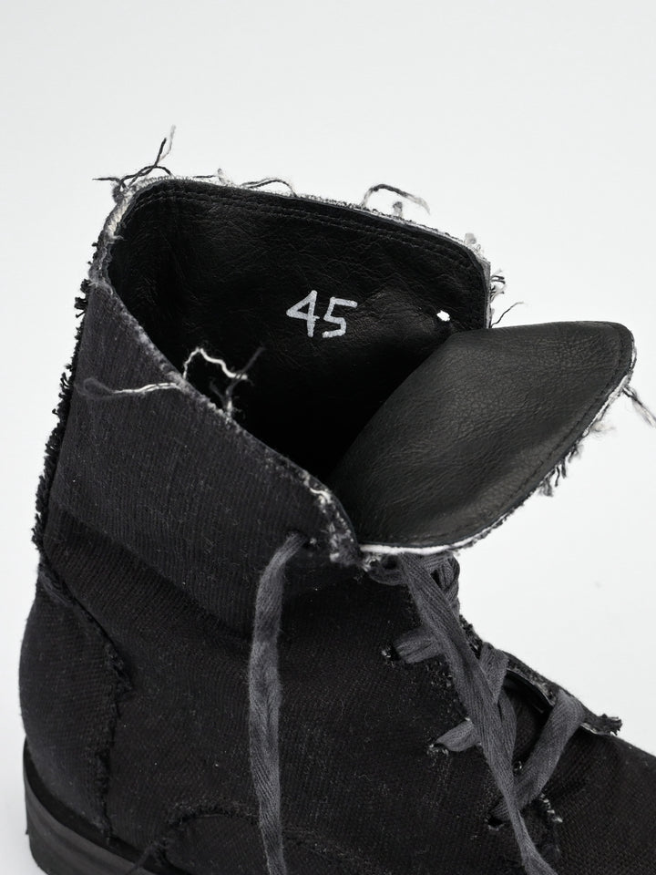Raw Edge Canvas Boot