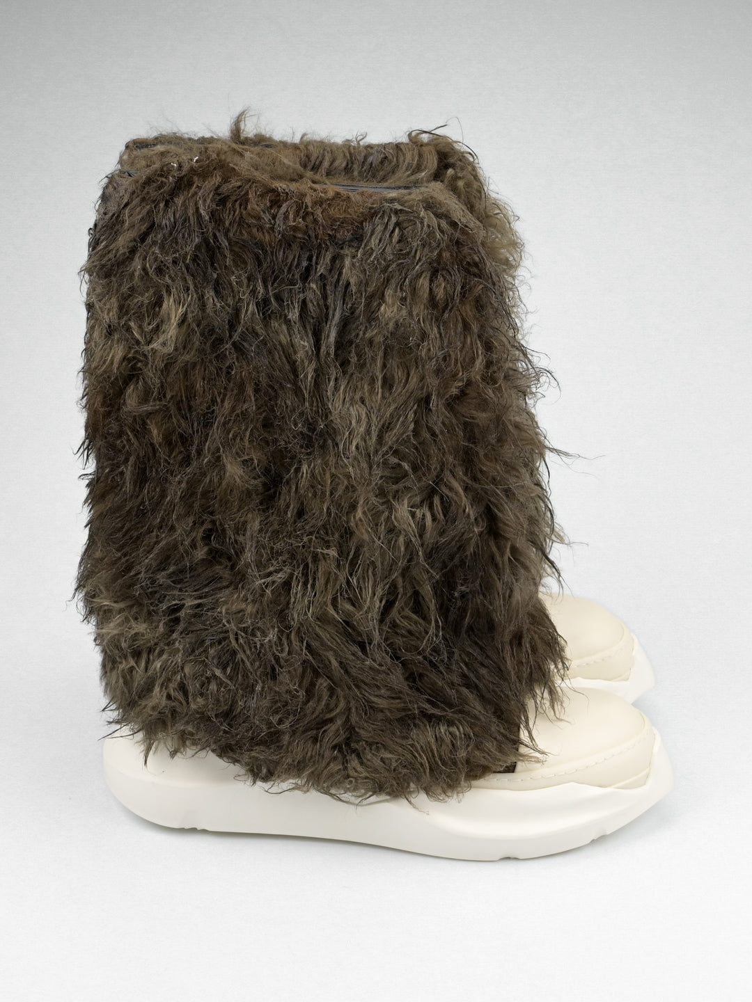 Faux-Fur Abstract Boots