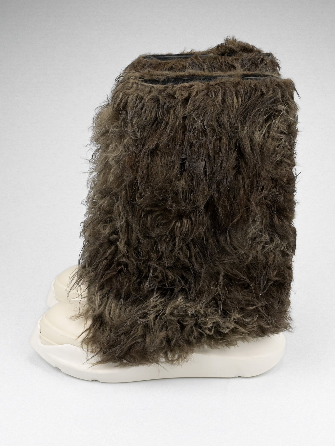 Faux-Fur Abstract Boots