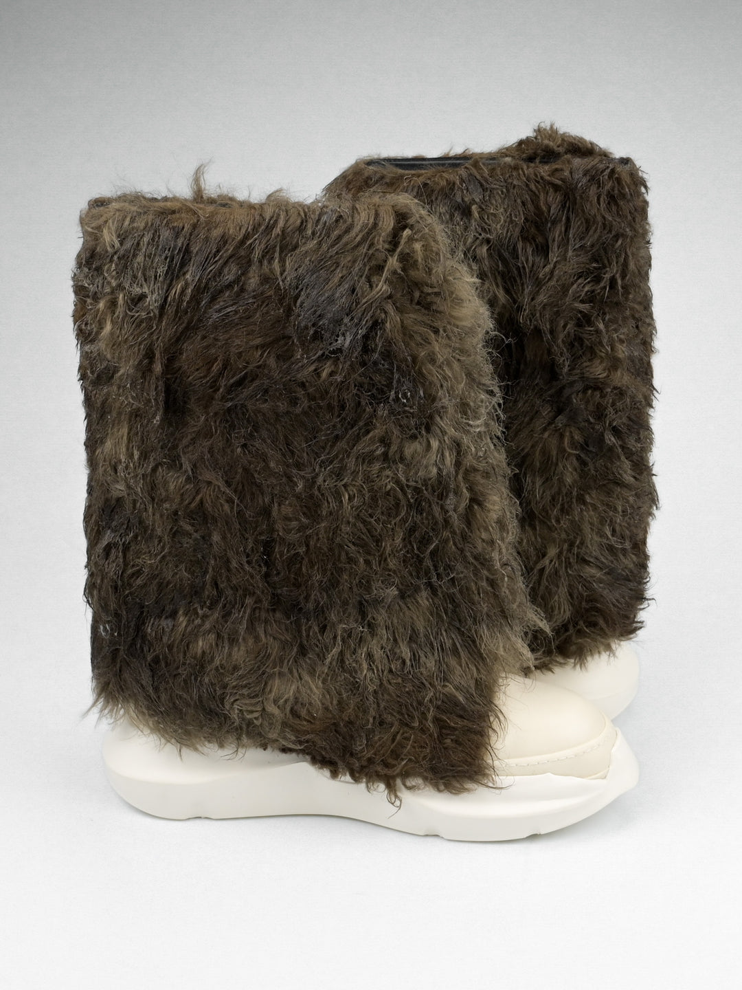 Faux-Fur Abstract Boots