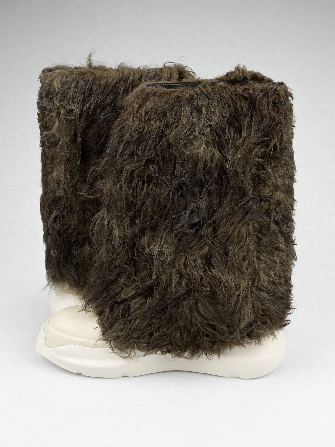 Faux-Fur Abstract Boots