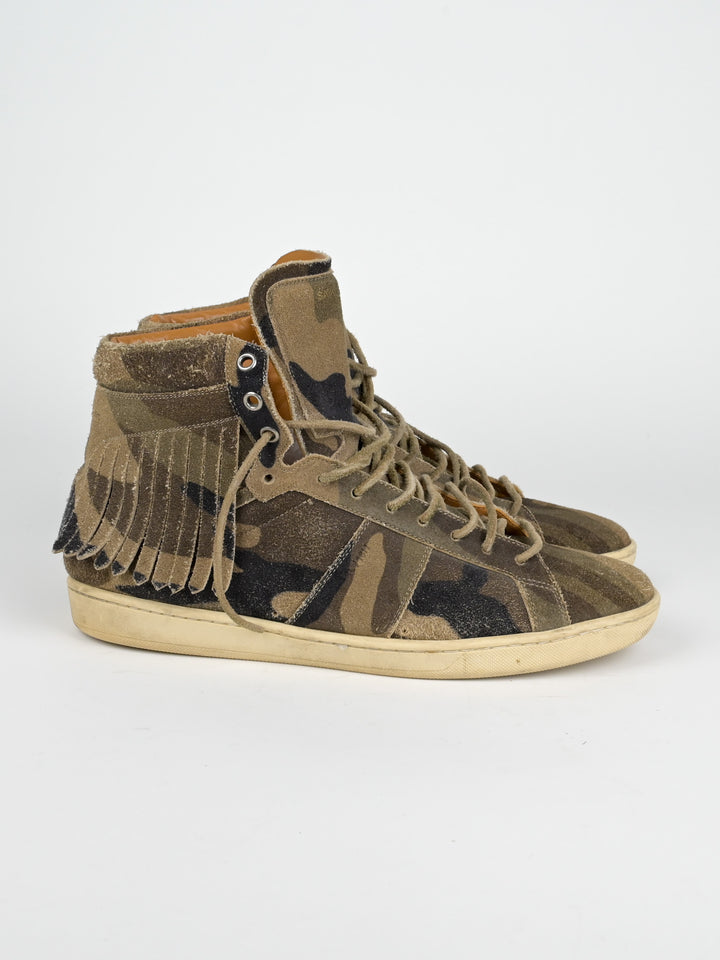 SL/18H Camo Fringe Hedi Era High Top Sneaker