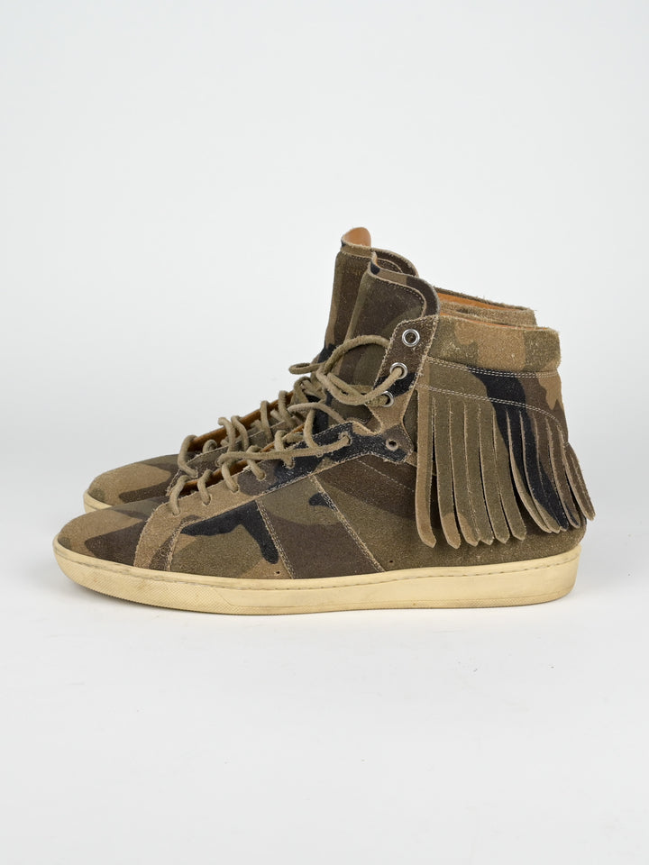 SL/18H Camo Fringe Hedi Era High Top Sneaker