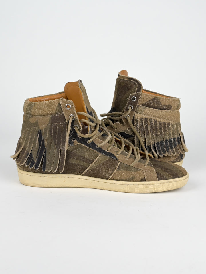 SL/18H Camo Fringe Hedi Era High Top Sneaker