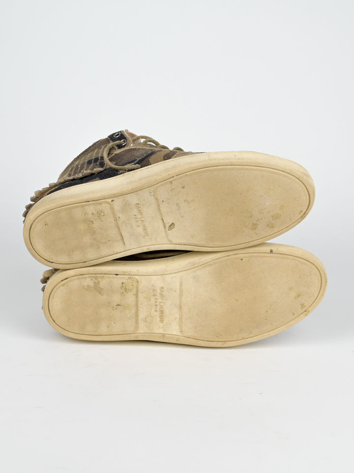 SL/18H Camo Fringe Hedi Era High Top Sneaker