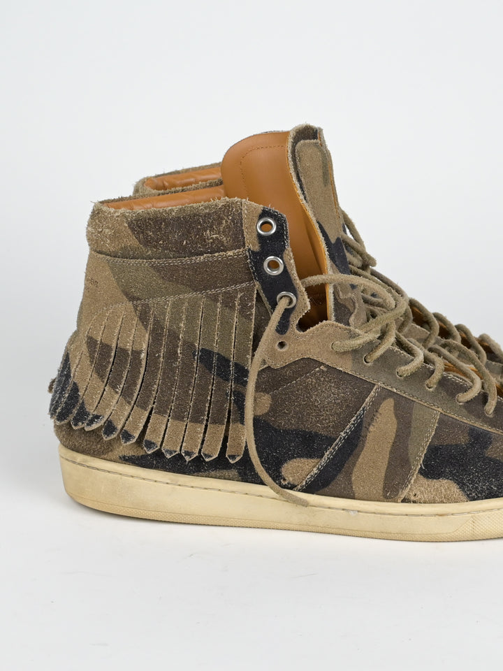 SL/18H Camo Fringe Hedi Era High Top Sneaker