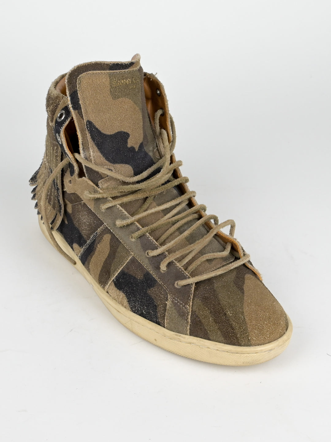 SL/18H Camo Fringe Hedi Era High Top Sneaker