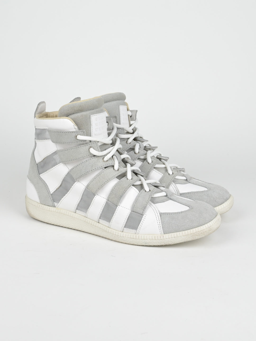High Top Cut Out Mesh Strap Sneakers