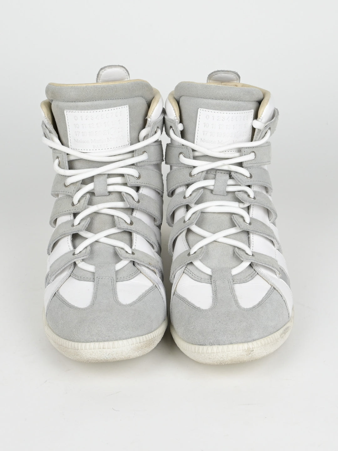 High Top Cut Out Mesh Strap Sneakers